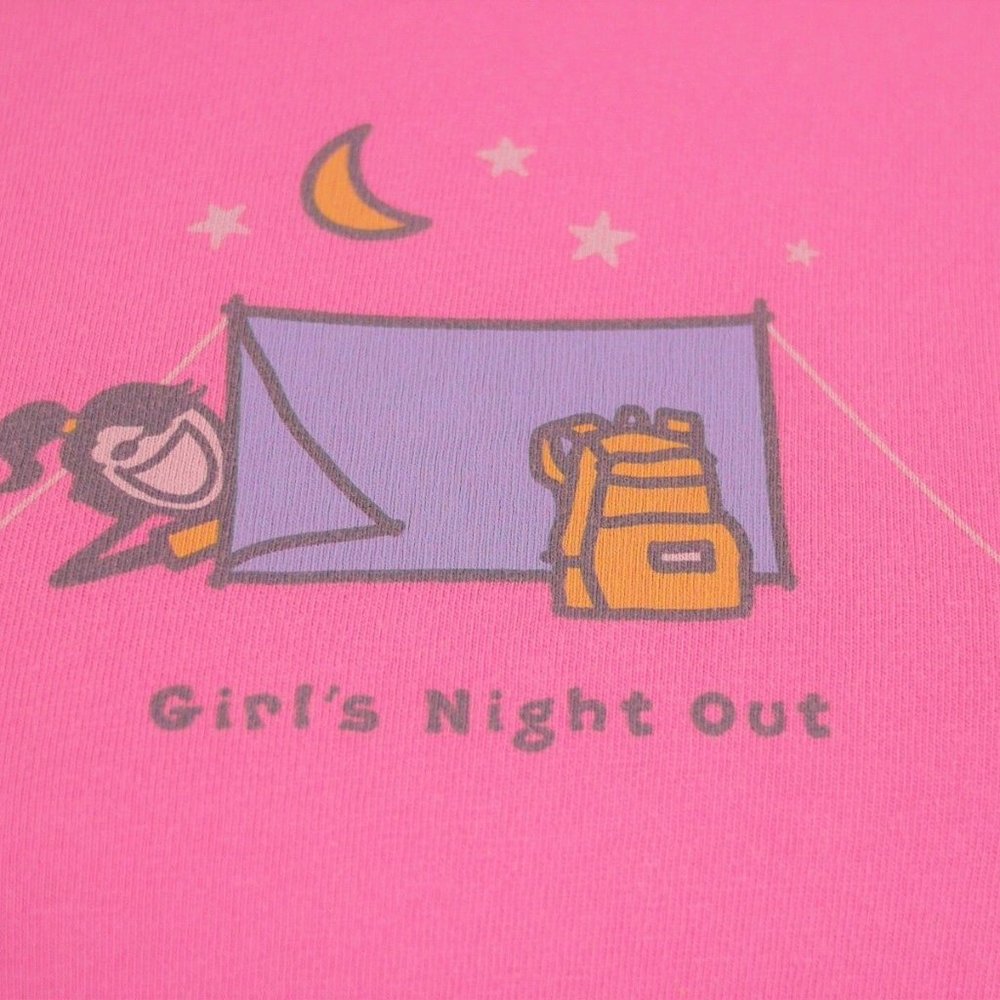 LIFE IS GOOD "GIRLS NIGHT OUT Pink T-shirt - Picture 6 of 8